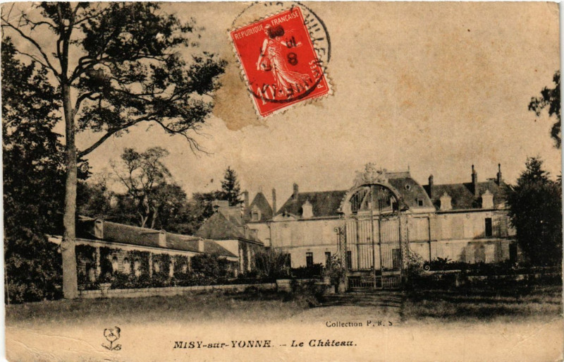 Carte postale ancienne Misy-sur-Yonne - La Chateau à Misy-sur-Yonne