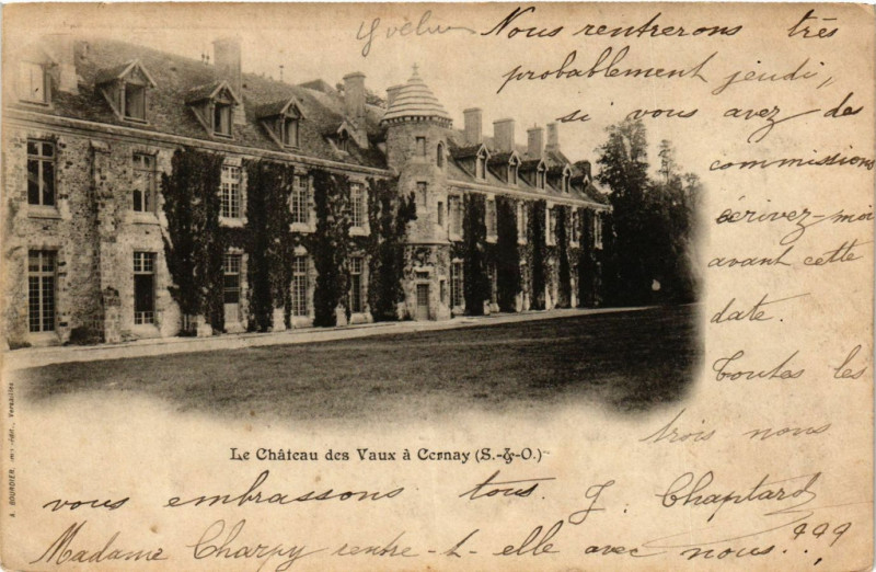 Carte postale ancienne Le Chateau des Vaux a Cernay
