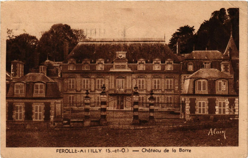 Carte postale ancienne Ferolle-Al-Illy - Chateau de la Barre