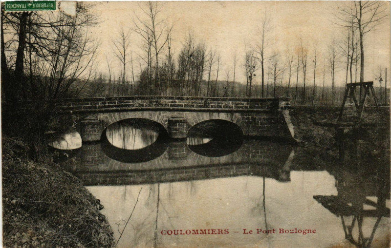 Carte postale ancienne Coulommiers - Le Pont Boulogne à Coulommiers