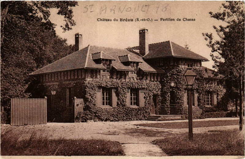Carte postale ancienne Chateau du Breau - Pavillon de Chasse à Bréau