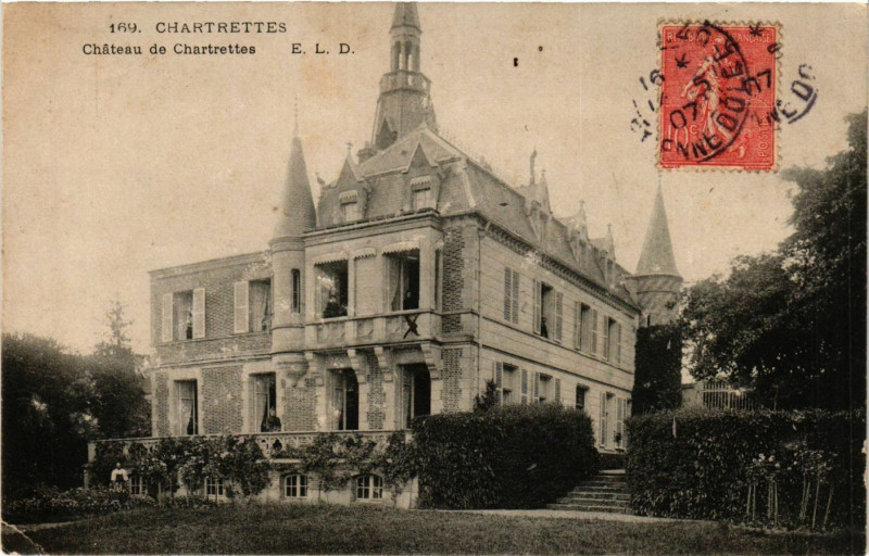 Carte postale ancienne Chartrettes - Chateau du Chartrettes à Chartrettes