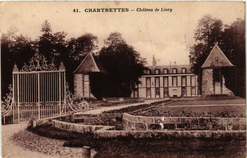 Carte postale ancienne Chartrettes - Chateau de Livry à Chartrettes