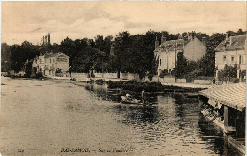 Carte postale ancienne Bas-Samois - Sur le Vaudere