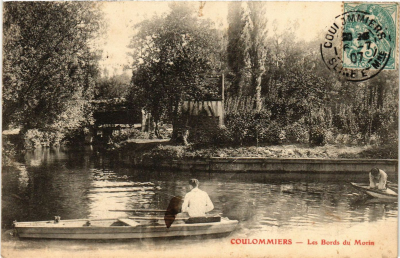 Carte postale ancienne Coulommiers - Les Bords du Morin à Coulommiers