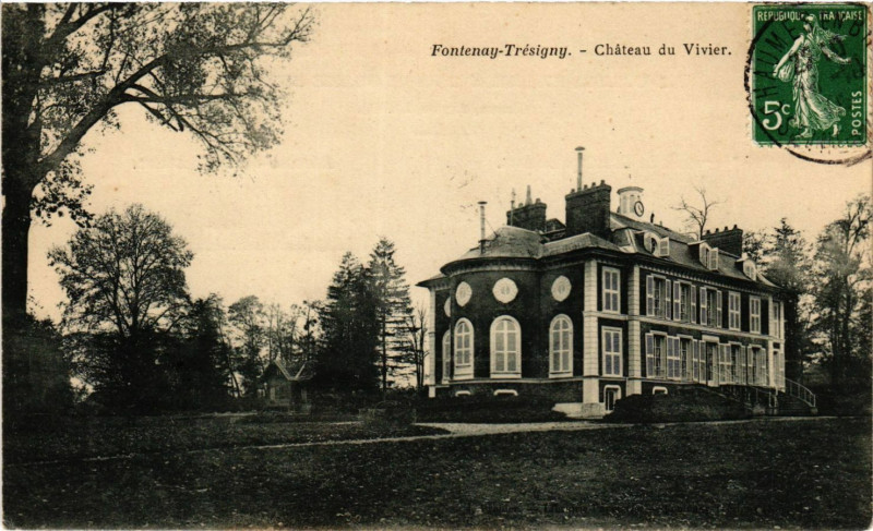 Carte postale ancienne Fontenay-Tresigny - Chateau du Vivier à Fontenay-Trésigny