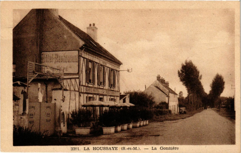 Carte postale ancienne La Houssaye - La Gonniere