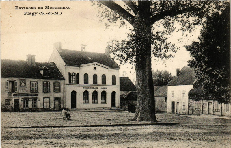 Carte postale ancienne Env. de Montereau - Flagy à Flagy