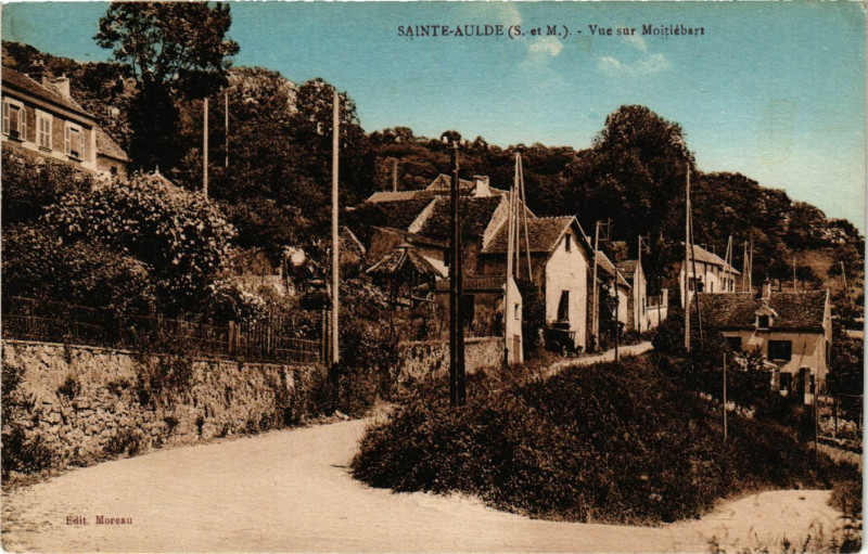 Carte postale ancienne Sainte-Aulde 8S et-M.) - Vue sur Moitiebert à Sainte-Aulde