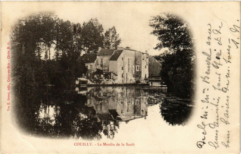 Carte postale ancienne Couilly - Le Moulin de la Sault