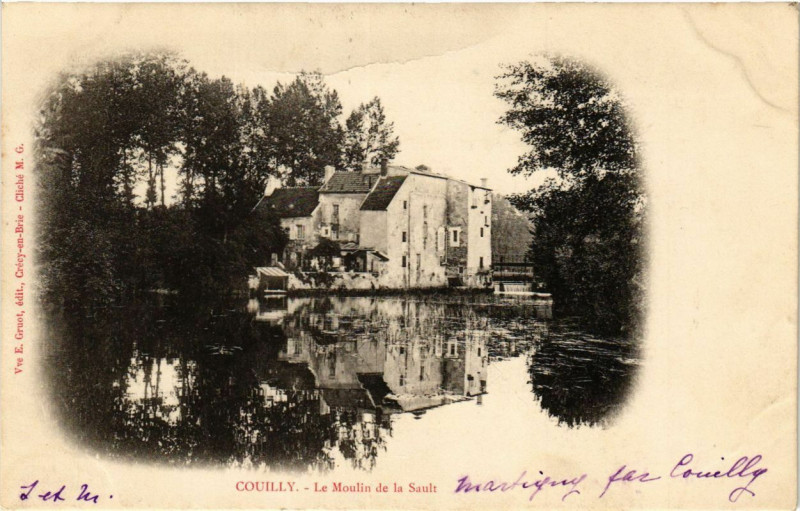 Carte postale ancienne Couilly - Le Moulin de la Sault