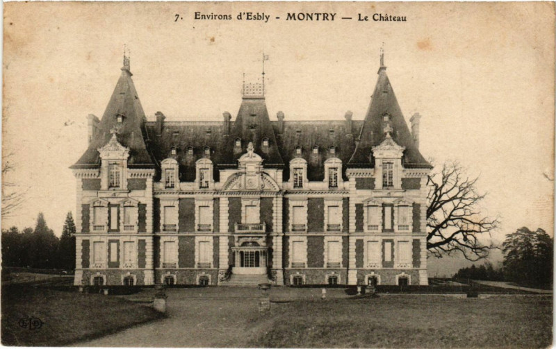 Carte postale ancienne Env. d'Esbly - Montry - Le Chateau à Montry
