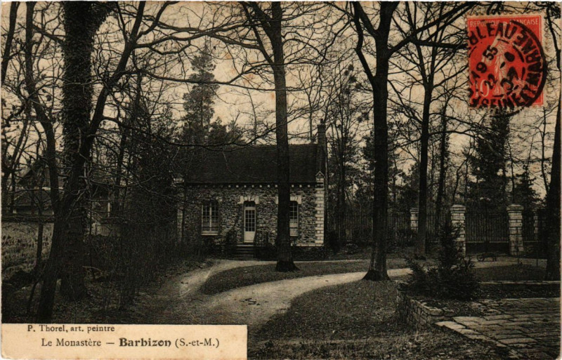 Carte postale ancienne Le Monastere - Barbizon à Barbizon
