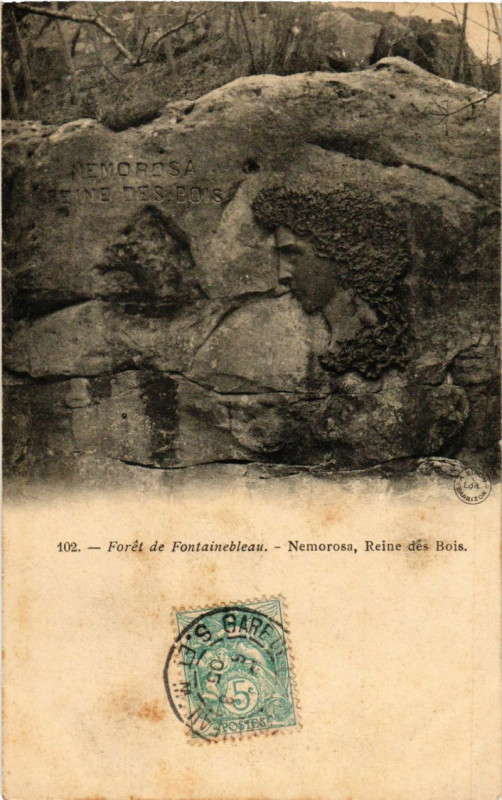 Carte postale ancienne Foret de Fontainebleau - Nemorosa Reine des Bois à Fontainebleau