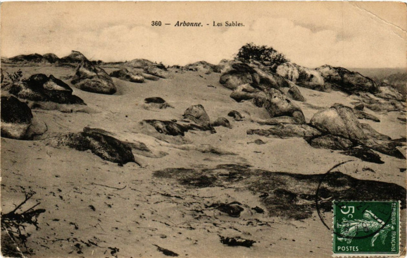 Carte postale ancienne Arbonne - Les Sables