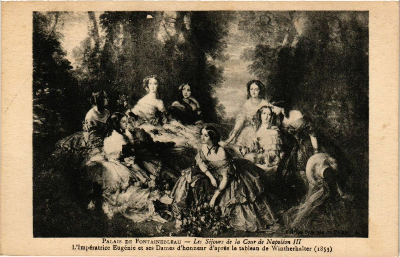 Carte postale ancienne Palais de Fontainebleau - Les Sejours de la Cour de Napoleon Iii à Fontainebleau