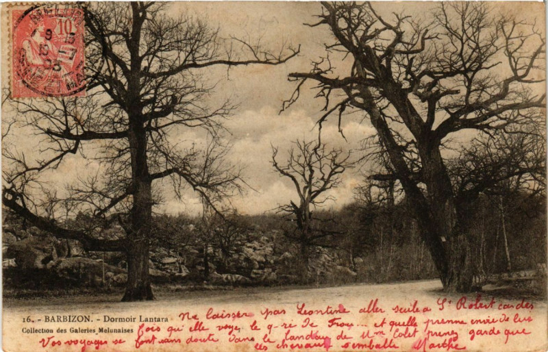 Carte postale ancienne Barbizon - Dormoir Lantara à Barbizon