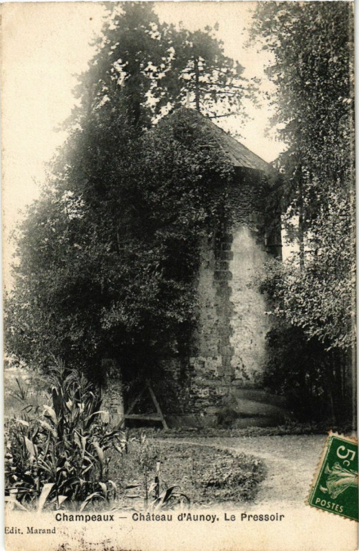 Carte postale ancienne Champeaux - Chateau d'Aunoy.Le Pressoir à Champeaux