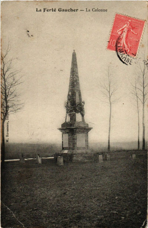 Carte postale ancienne La Forte Gaucher - La Colonne
