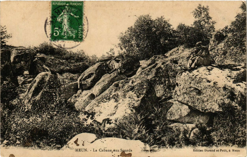 Carte postale ancienne Meun - La Cabane aux Sourds