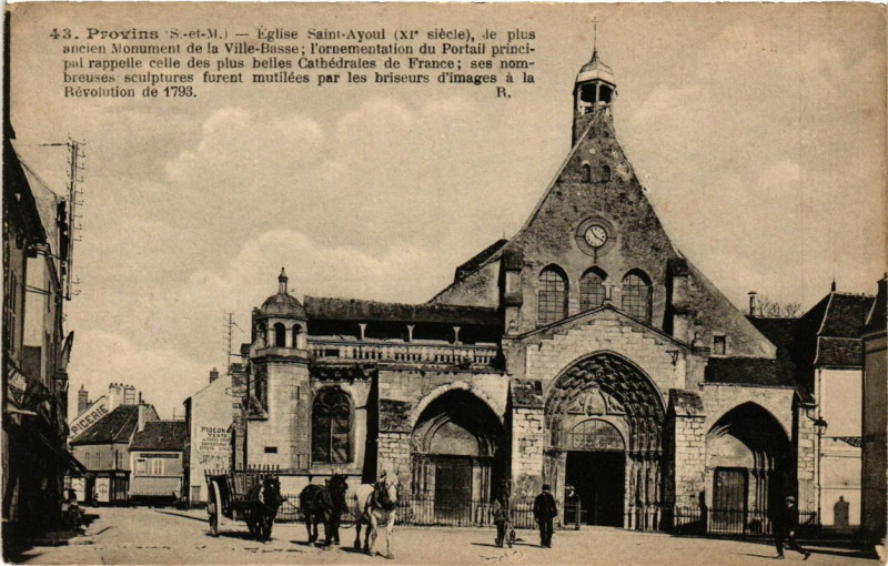 Carte postale ancienne Provins - Eglise St-Ayout (Xi siecle) de plus ancien.. à Provins