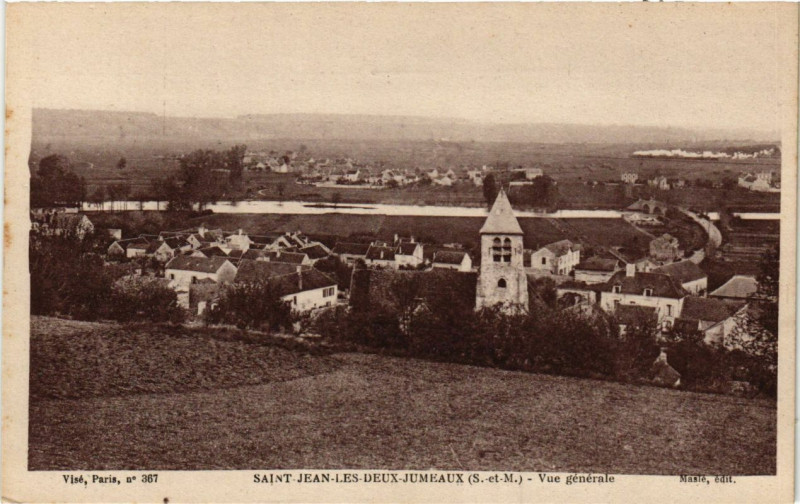 Carte postale ancienne Saint-Jean-les-Deux-Jumeaux - Vue générale à Saint-Jean-les-Deux-Jumeaux