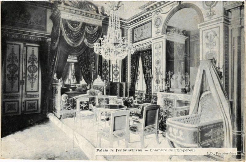 Carte postale ancienne Palais de Fontainebleau - Chambre de l'Empereur à Fontainebleau
