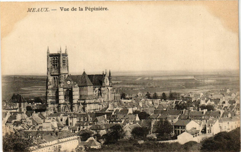 Carte postale ancienne Meaux - Vue de la Pepiniere à Meaux