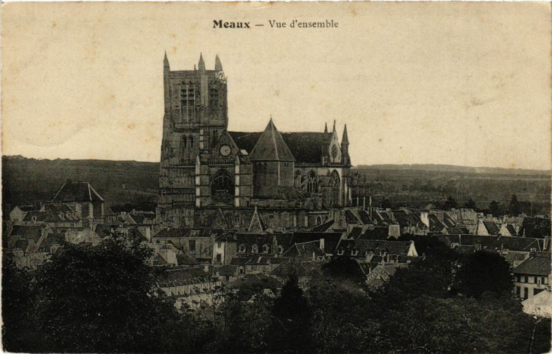 Carte postale ancienne Meaux - Vue d'ensemble à Meaux