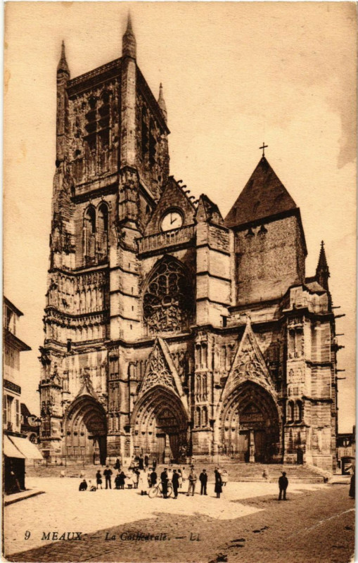 Carte postale ancienne Meaux - La Cathedrale à Meaux