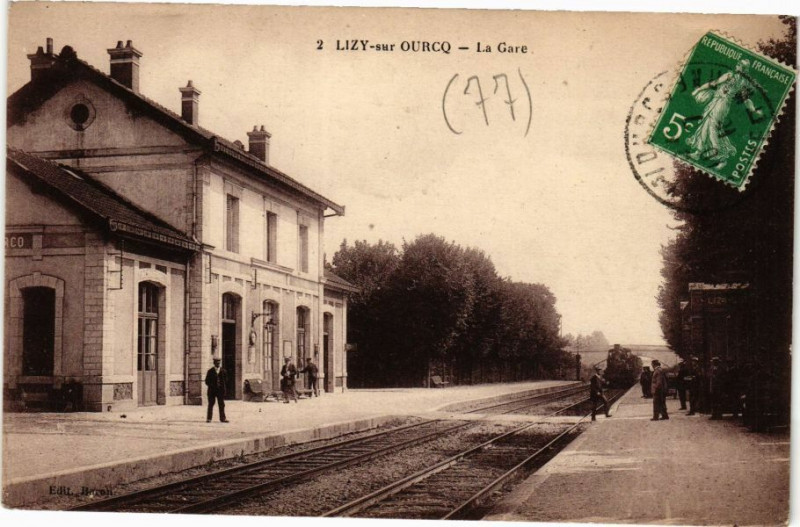 Carte postale ancienne Lizy-sur-Ourcq - La Gare à Lizy-sur-Ourcq