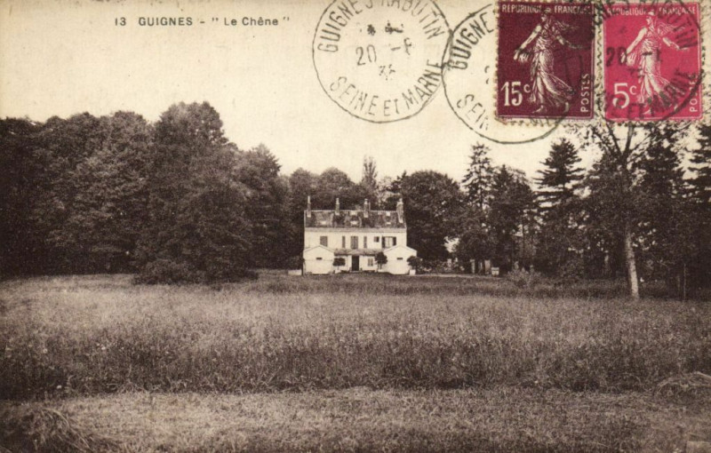 Carte postale ancienne Guignes - Le Chene à Guignes