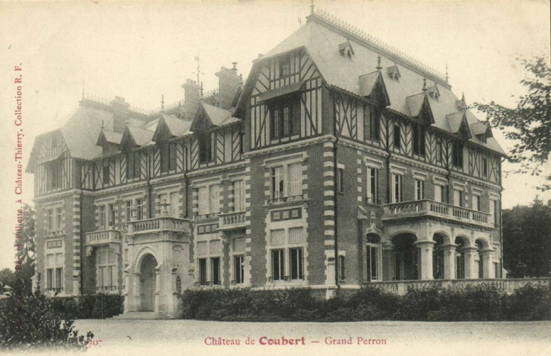 Carte postale ancienne Chateau de Coubert - Grand Perron à Coubert