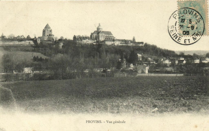 Carte postale ancienne Provins Vue générale à Provins