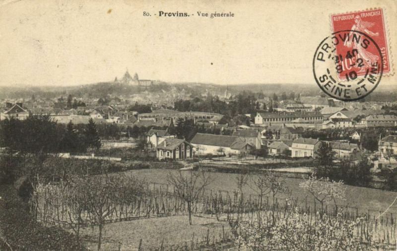 Carte postale ancienne Provins - Vue générale à Provins