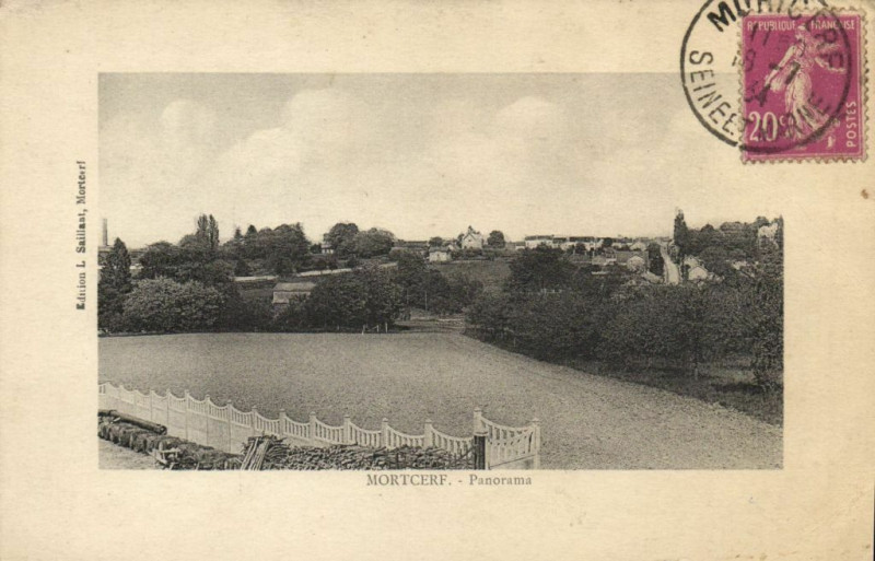 Carte postale ancienne Mortcerf - Panorama à Mortcerf
