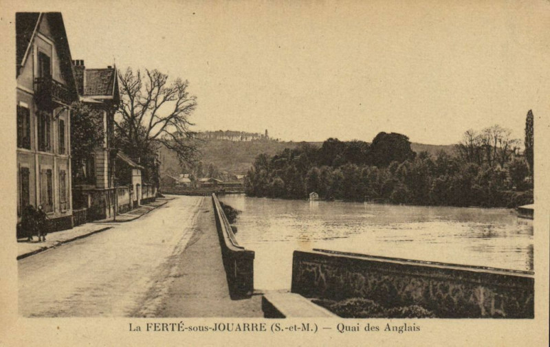 Carte postale ancienne La Ferte-sous-Jouarre - Quai des Anglais à La Ferté-sous-Jouarre
