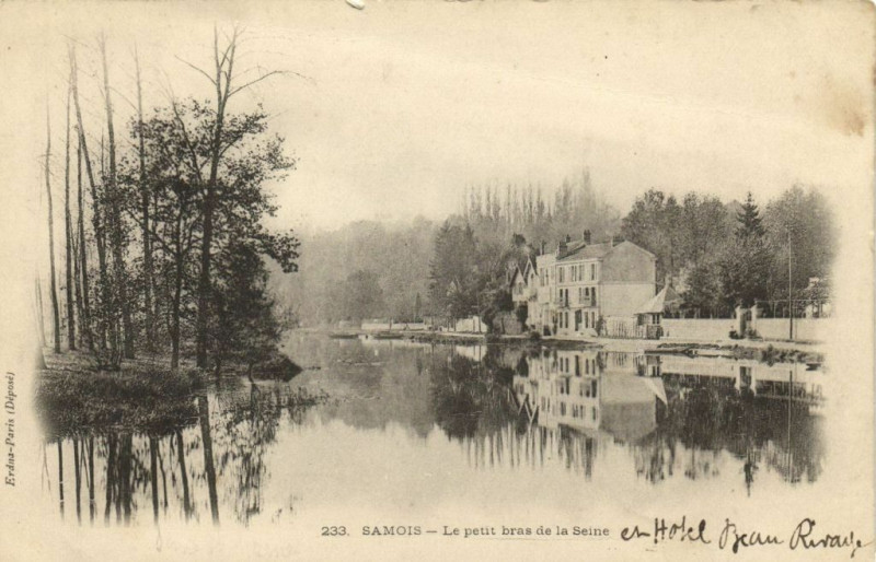 Carte postale ancienne Samois Le petit bres de la Seine