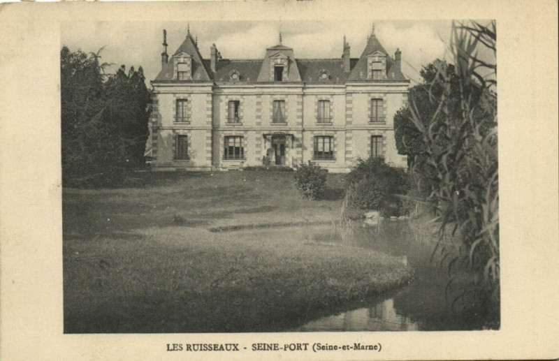 Carte postale ancienne Les Ruissaux - Seine Port à Seine-Port