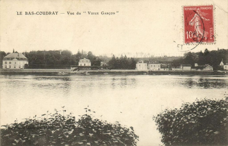 Carte postale ancienne Le Bas-Coudray - Vue du Vieux Garcon