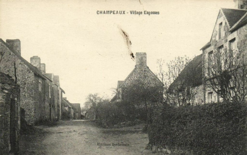 Carte postale ancienne Champeaux - Village Esgrosses à Champeaux