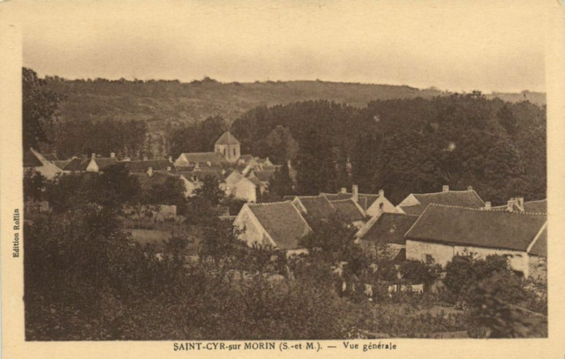 Carte postale ancienne Saint-Cyr-sur Morin - Vue générale à Saint-Cyr-sur-Morin