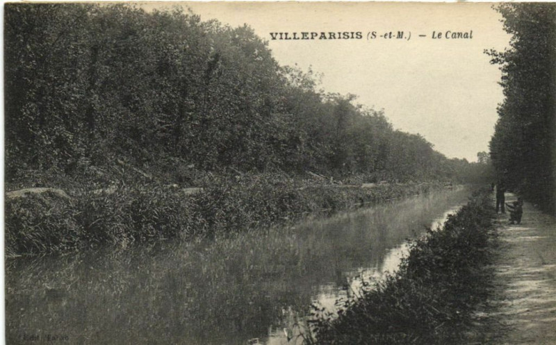 Carte postale ancienne Villeparisis Le Canal à Villeparisis