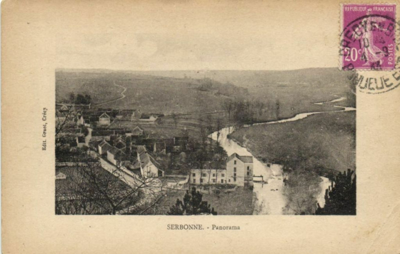 Carte postale ancienne Serbonne - Panorama