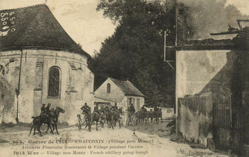 Carte postale ancienne Guerre de 1914 - Chauconin - (Village pres Meaux) à Meaux