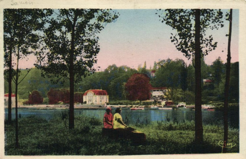 Carte postale ancienne Seine et les Coteaux de Samois
