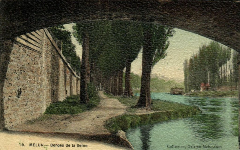 Carte postale ancienne Melun - Serges de la Seine à Melun