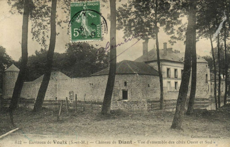 Carte postale ancienne Env. de Vaulx - Chateau de Diant-Vue d'ensemble... à Diant
