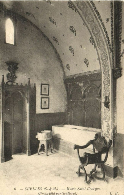 Carte postale ancienne Chelles - Musée St.georges (propriete part. à Chelles