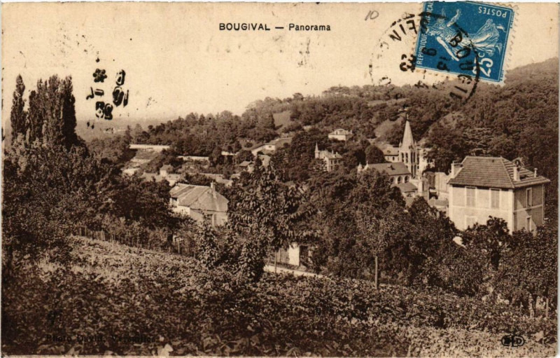 Carte postale ancienne Bougival Panorama à Bougival